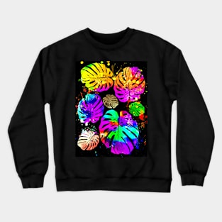 Monstera Leaves Crewneck Sweatshirt